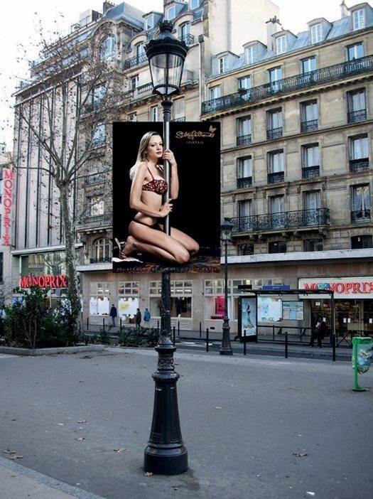 Kreatywne reklamy na słupach Kreatywne reklamy na słupach